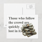 Carte Postale motivation (Devant / Derrière)