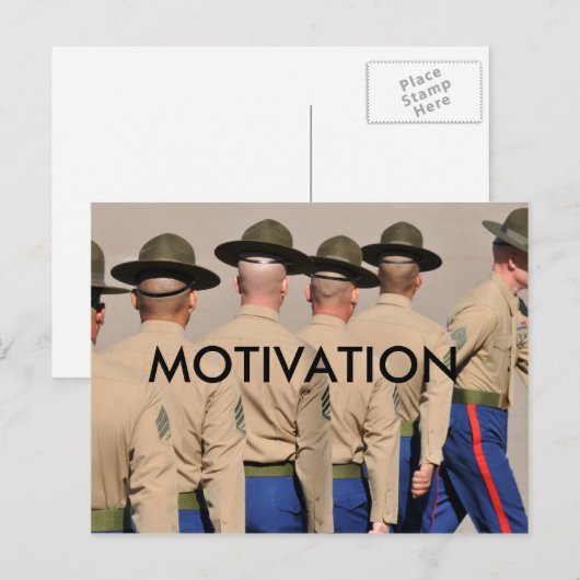 Carte postale Motivation (Devant / Derrière)