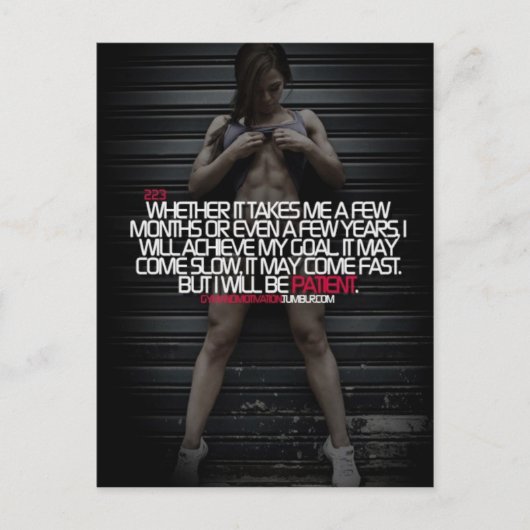 Carte Postale Motivation à son meilleur (Devant)