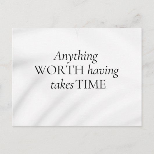 Carte Postale Motivation Abstraite Citation élégante tons doux A (Devant)