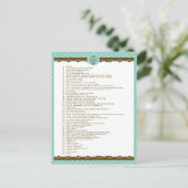 Carte Postale Motivation auto-soignante pois turquoise (Debout devant)