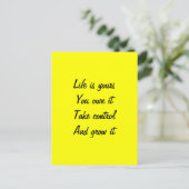Carte Postale Motivation de la vie (Debout devant)