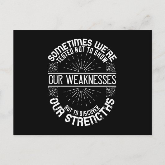 Carte Postale Motivation - Découvrez nos forces (Devant)