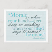 Carte postale Motivation du devis moral (Devant)