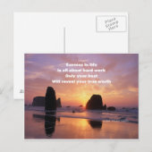 Carte Postale Motivation du succès (Devant / Derrière)