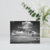 Carte Postale Motivation d'un devis positif : Tout ce que vous v (Debout devant)