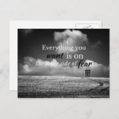 Carte Postale Motivation d'un devis positif : Tout ce que vous v (Devant / Derrière)