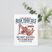 Carte postale Motivation Fitness Gym vintage (Debout devant)