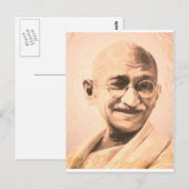 Carte Postale Motivation Ghandi (Devant / Derrière)