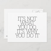 Carte Postale Motivation, inspiration, mots de sagesse citent. (Devant / Derrière)