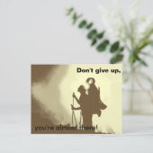 Carte Postale Motivation Inspiration Randonnée (Debout devant)