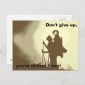 Carte Postale Motivation Inspiration Randonnée (Devant / Derrière)