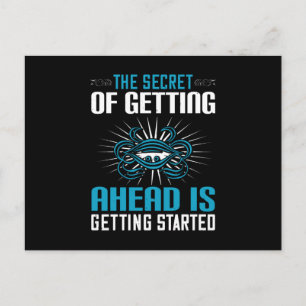 Carte Postale Motivation - Le secret pour aller de l'avant