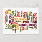 Carte Postale Motivation Mots #1 Positivité (Devant)