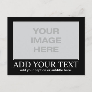 Carte Postale Motivation personnalisée / démotivation