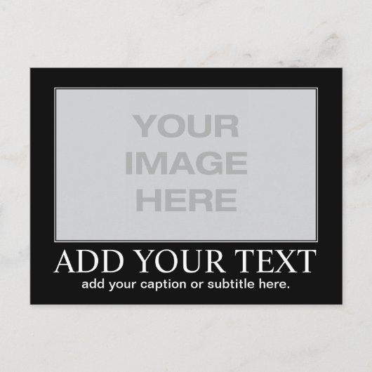 Carte Postale Motivation personnalisée / démotivation (Devant)