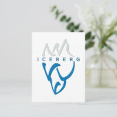 Carte Postale Motivation personnalisée Iceberg Design Abstrait (Debout devant)