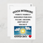 Carte Postale Motivation positive (Devant / Derrière)