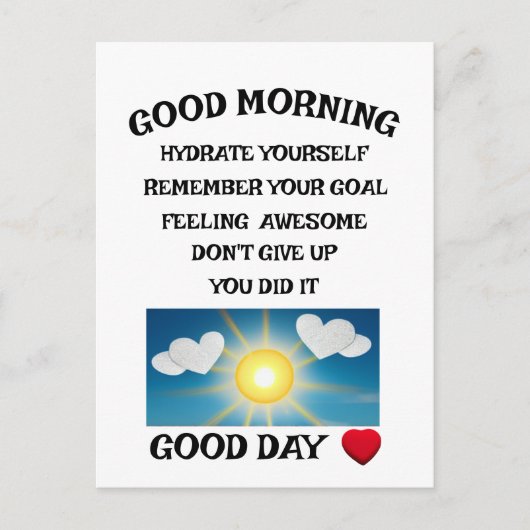 Carte Postale Motivation positive (Devant)