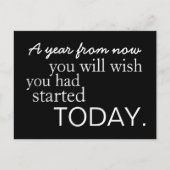 Carte Postale Motivation Start Today (Devant)