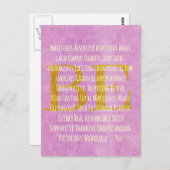 Carte Postale Motivational Be You Citation (Devant / Derrière)