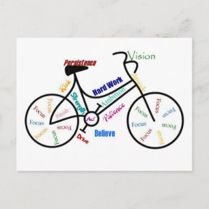 Carte Postale Motivational Bike, Vélo, Cyclisme, Sport, Hobby