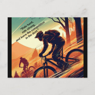 Carte Postale Motivational Bike, Vélo, Cyclisme, Sport, Hobby