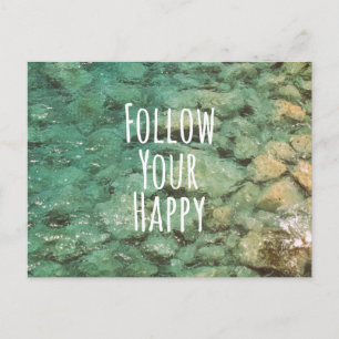 Carte Postale Motivational Suivez Votre Bonne Citation