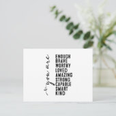 CARTE POSTALE MOTIVATIONNEL (Debout devant)