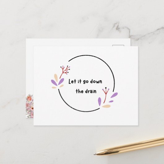 Carte Postale Motivationnel (Devant/Arrière en situation)