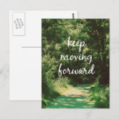 Carte Postale Motivationnel Continuer à avancer le devis (Devant / Derrière)