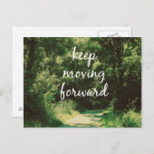 Carte Postale Motivationnel Continuer à avancer le devis (Devant / Derrière)