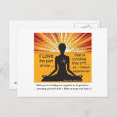 Carte postale motivationnelle (Devant / Derrière)