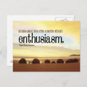 Carte postale motivationnelle Enthousiasme (Devant / Derrière)