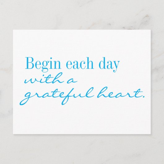 Carte postale motivationnelle Grateful Heart (Devant)