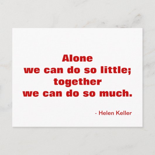 Carte postale motivationnelle sur l'amitié (Devant)