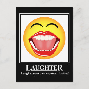 Carte postale MOtivative LOL Face Laughter