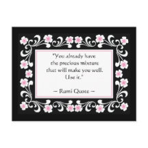 Carte postale Motivative Rumi Citation