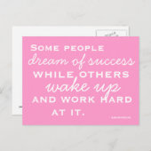 Carte postale motivée et inspirée (Devant / Derrière)