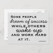 Carte postale motivée et inspirée (Devant / Derrière)