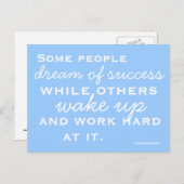 Carte postale motivée et inspirée (Devant / Derrière)