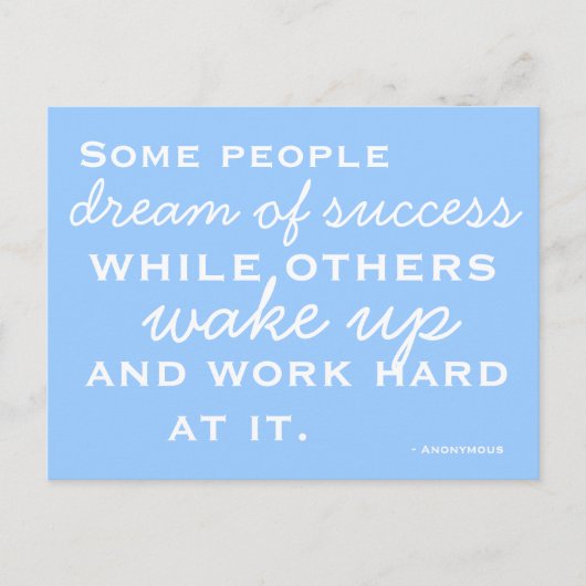 Carte postale motivée et inspirée (Devant)