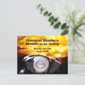 Carte postale moto (Debout devant)