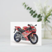 Carte Postale Moto 05 (Debout devant)
