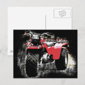 Carte Postale Moto à trois roues ATC Red Trike (Devant / Derrière)