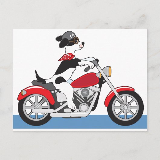 Carte Postale Moto-chien (Devant)