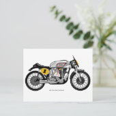 Carte postale moto classique (Debout devant)