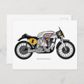 Carte postale moto classique (Devant / Derrière)