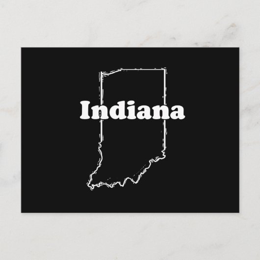 CARTE POSTALE MOTO DE L'ÉTAT INDIANA (Devant)