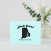 Carte Postale Moto de Rhode Island - La taille n'a pas d'importa (Debout devant)